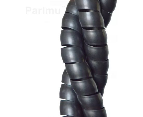 Спиральная пластиковая защита PARLMU SG-17-C11-k10 полипропилен размер 17, выпуклая поверхность, цвет черный, длина 10 м PR0600100-10 – изображение 3