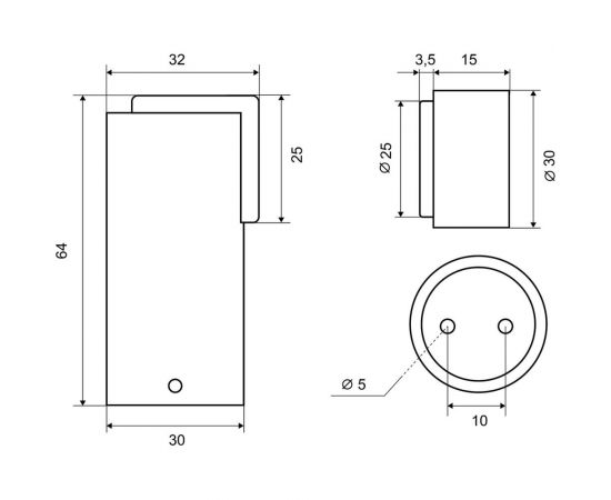 Ограничитель двери Palladium 05 Н-М PC ??ерламутровый хром 00011192 – изображение 3