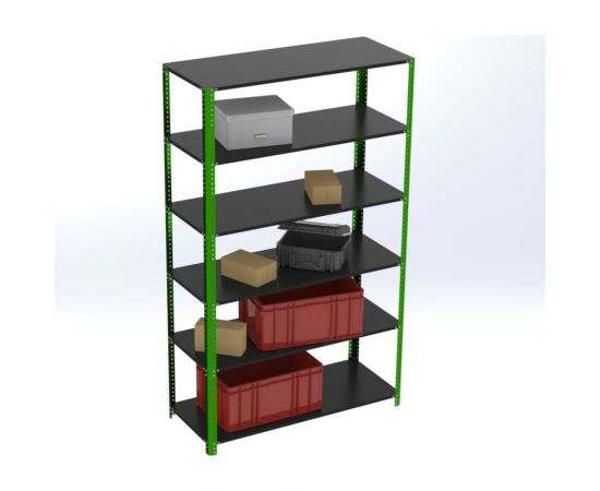 Стеллаж ООО Металекс Metalex AIR 2000x1200x400 6 полок SMAVI201240 – изображение 3