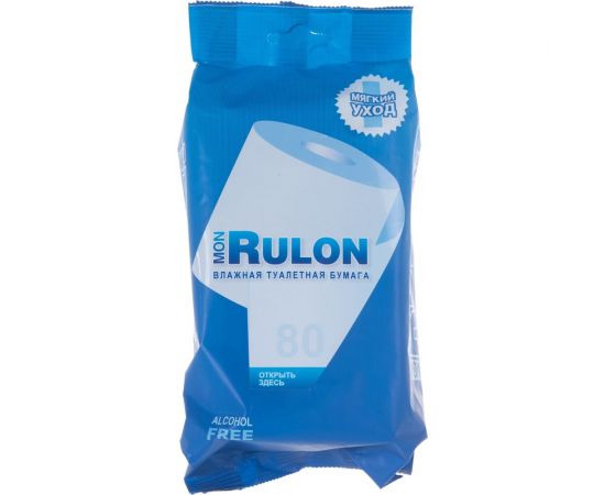 Влажная гипоаллергенная антибактериальная туалетная бумага АВАНГАРД MON RULON 18х18 см, 80 шт. MR-48124 – изображение 4