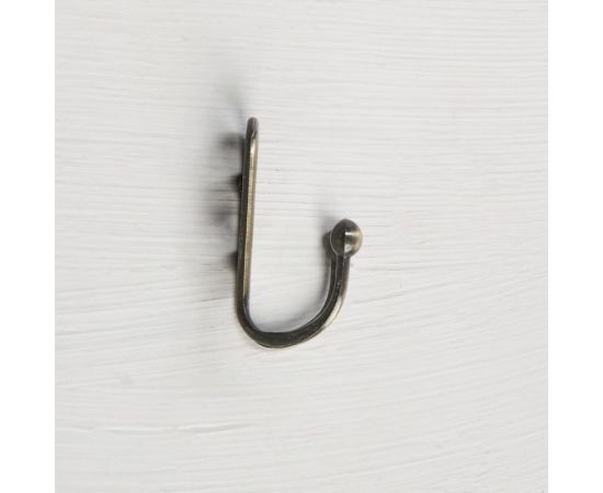 Мебельный крючок ТУНДРА KM203AB, двухрожковый, цвет бронза 1866188 – изображение 4