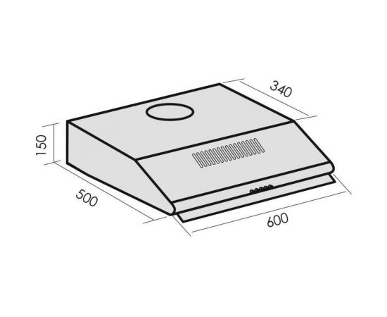 Кухонная вытяжка MBS velezia 160 black 6027 – изображение 8