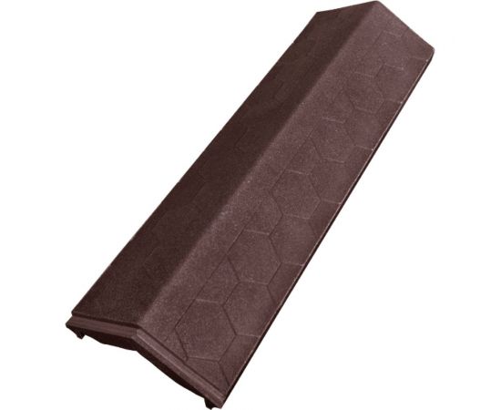 Парапет ППК на пролет забора в 0.5 кирпича Neoкомпозит Гибкая черепица, 500x130x15 мм, коричневый ПЗ-130 ГЧ К – изображение 8