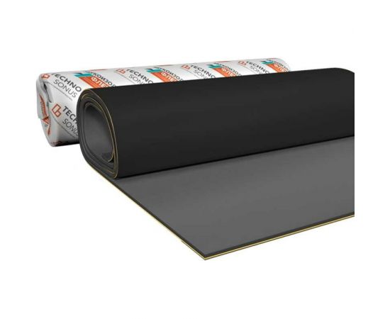 Звукоизоляционная мембрана Техносонус Звукоизол ФЛЕКС (2500x1000x12 мм; 2,5 кв.м) 1300200021 