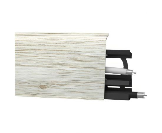 Плинтус Arbiton Indo 135 Дуб платиновый, 2500x70x26 мм 203391 