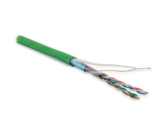 Кабель Hyperline FUTP4-C5E-P26-IN-LSZH-GN-100 100 м витая пара, экранированная F/UTP 243624 