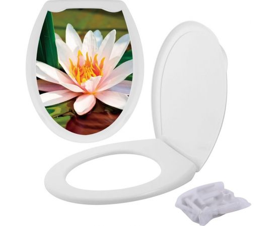 Крышка для унитаза FORA фотопринт Лотос FOR-LID18 