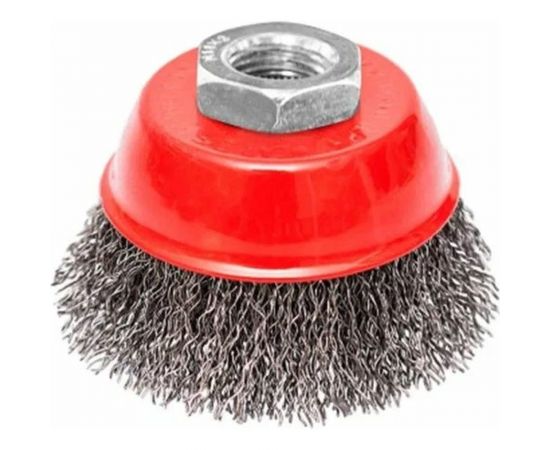 Щетка чашка (65 мм, М14, витая проволка) для ушм BEOROL 245842 