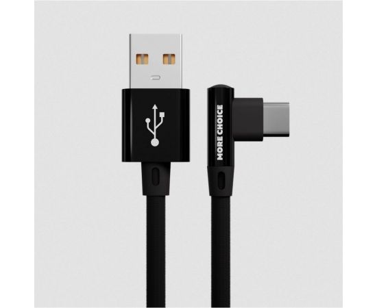 Дата-кабель More Choice USB 2.1A для Type-C нейлон 1м K27ab 
