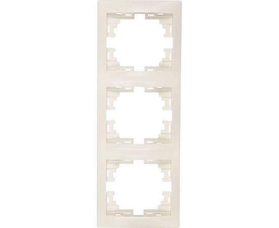 Рамка Lezard MIRA 3-ая вертикальная б вст крем 701-0300-153 