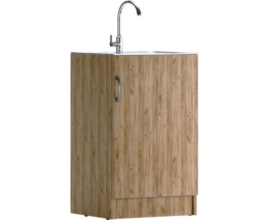 Тумба под нержавеющую мойку Домино Дуб Вотан 50x50, левая/правая D5050DV-1 