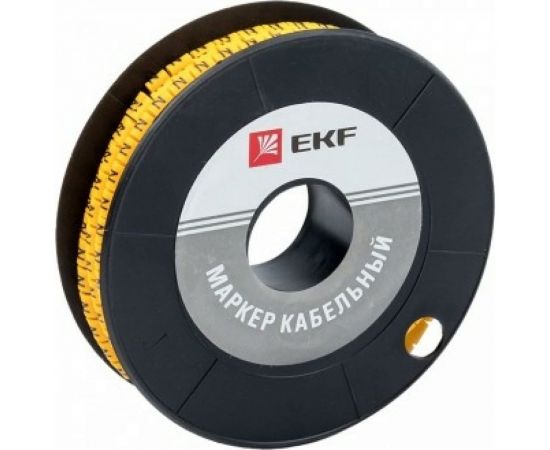 Кабельный маркер EKF 4,0 мм2, N, 500 шт, ЕС-2, PROxima plc-KM-4-N 
