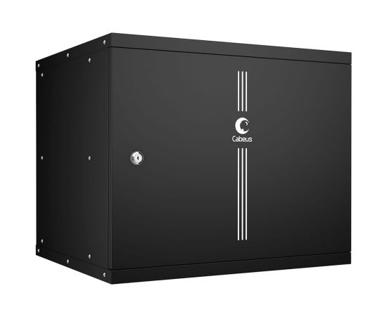 Телекоммуникационный настенный шкаф Cabeus 19"" 9U, серия LIGHT разборный, цвет черный WSC-05D-9U55/45m-BK 