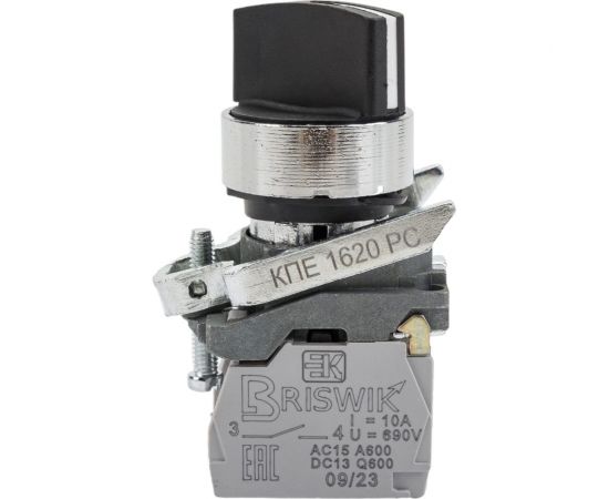 Переключатель Briswik КПЕ 1620-РС черный IP65 УХЛ2 10А 2но 0нз aD-VB-5Ai-0122 