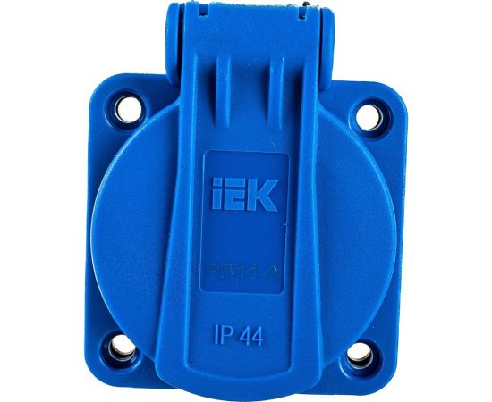 Панельная розетка IEK MAGNUM SCHUKO РП11-3, IP44, синий PSN71-016-3-2-44-K07 