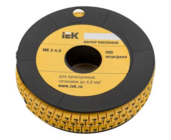 Маркировочное кольцо IEK 2-4мм, 7, МК, 500шт/ролл UMK20-7 