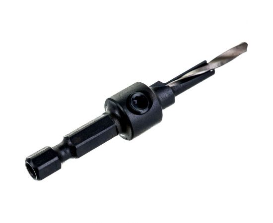 Зенкер со ступенчатым сверлом (3.5-5-7 мм, хвостовик HEX1/4) под евровинт WPW ASD0504D – изображение 2