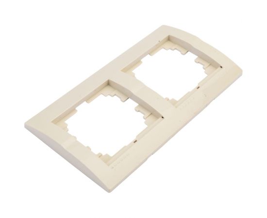 Рамка Lezard DERIY х2 горизонтальная, крем 702-0300-147 – изображение 2