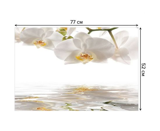 Коврик противоскользящий JoyArty ""Орхидея ожидает"" для ванной, сауны, бассейна, bath_2287 – изображение 2