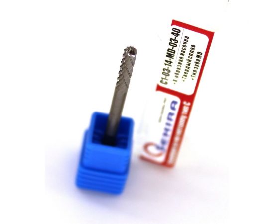 Бор-фреза твердосплавная сфероцилиндрическая C1-03-14-MD-03-40 Х-образная насечка по металлу Sekira 00-00011924 – изображение 2