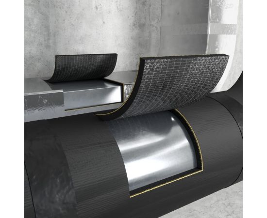 Звукоизоляционная мембрана Техносонус Звукоизол ФЛЕКС (2500x1000x12 мм; 2,5 кв.м) 1300200021 – изображение 2