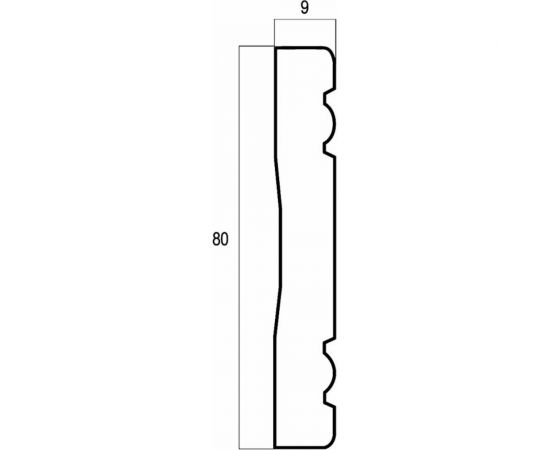 Молдинг Cosca 80-4 Пальметта интерьерный багет, античное золото СПБ029408 – изображение 2
