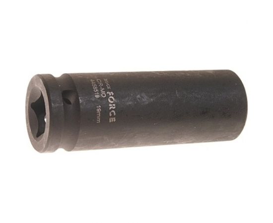 Головка торцевая 6-гранная ударная 19 мм, 1/2"", удлиненная L=80 мм ROCKFORCE RF-4458519TH44 – изображение 2