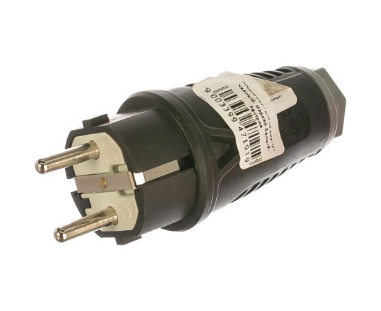 Вилка кабельная PCE 16A 220V 2P+E IP54 корпус черный, маркер белый 0511-sw – изображение 2