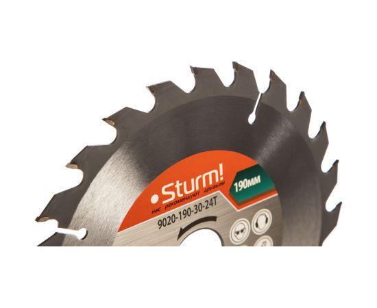 Диск пильный по дереву (190х30 мм; 24T) Sturm 9020-190-30-24T – изображение 2
