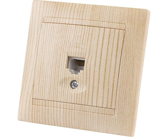 Компьютерная розетка TDM RJ45 сосна Лама SQ1815-0316 – изображение 2