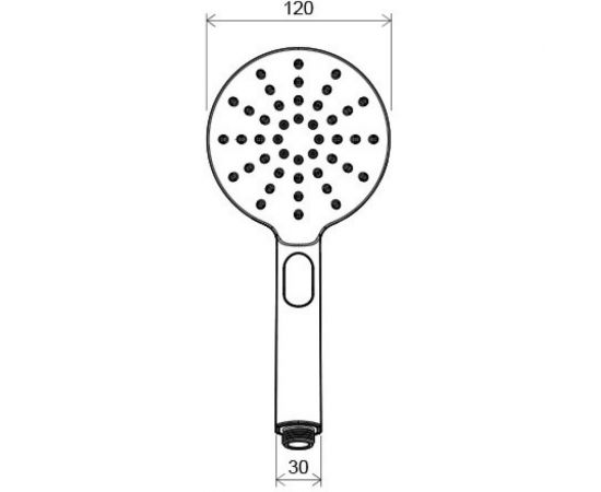 Душевая насадка 3-хрежимная 120 мм Ravak 956.00, X07P233 00000041056 – изображение 2