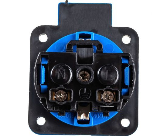 Панельная розетка IEK MAGNUM SCHUKO РП11-3, IP44, синий PSN71-016-3-2-44-K07 – изображение 2