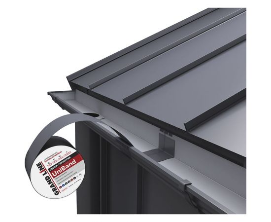 Герметизирующая лента Grand Line UniBand самоклеящаяся серебристая 10 м х 20 см 519164 – изображение 3