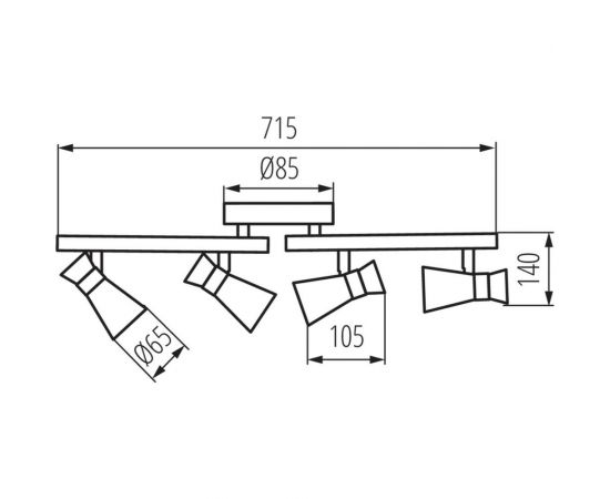 Потолочный спот KANLUX MILENO EL-4I ASR-AN/ 29119 – изображение 3