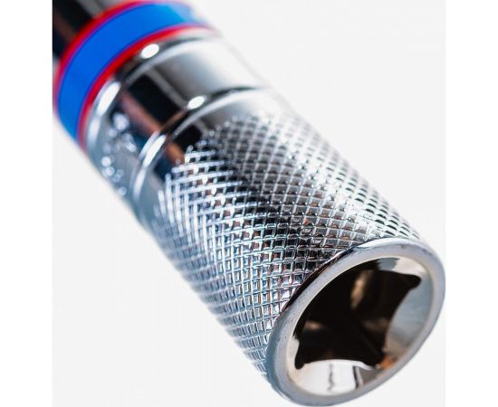 Свечная двенадцатигранная головка с резиновым фиксатором 3/8"", 14 мм, L 113 мм KING TONY 36C014 – изображение 3