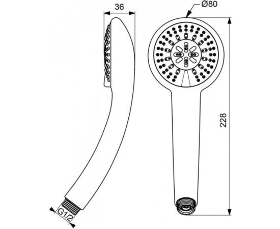 Душевая трехфункциональная лейка S VIDIMA Фреш BA206AA – изображение 3