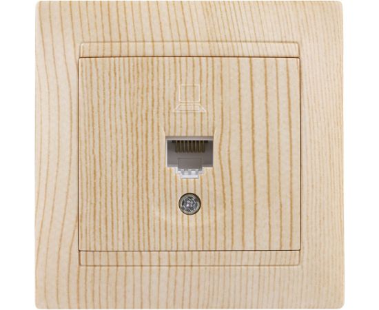 Компьютерная розетка TDM RJ45 сосна Лама SQ1815-0316 – изображение 3