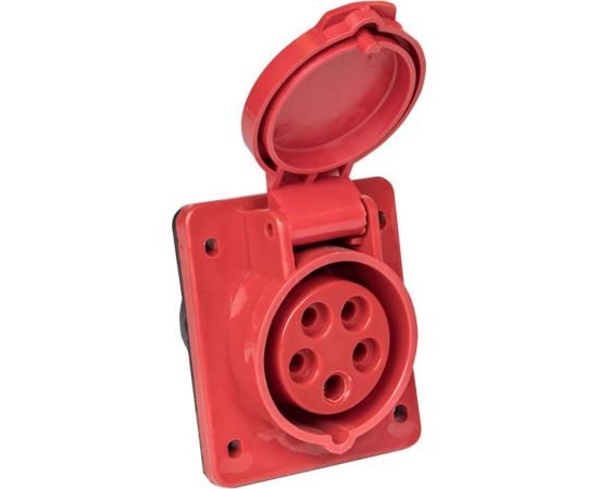 Кабельная розетка EKF 16А 3Р+N+Е IP44 скрытая 380В 415 ЭКФ ps-415-16-380 – изображение 3