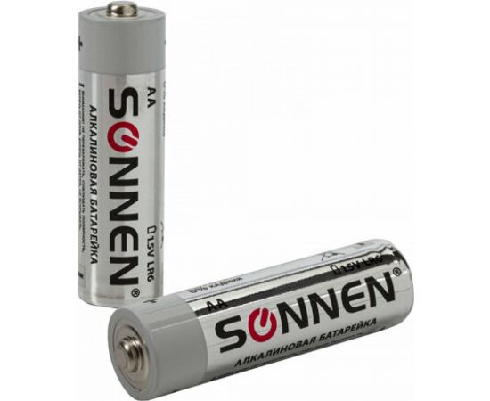 Батарейки SONNEN комплект 24 шт, Alkaline, АА LR6,15А, алкалиновые, пальчиковые, короб, 455095 – изображение 3