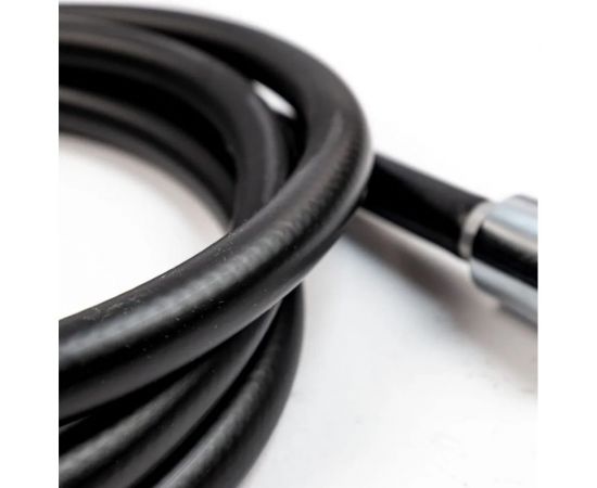 Шланг для душа, смесителя, лейки TUBOFLEX ПВХ, армированный, 1,75 м, черный матовый, с хромированной гайкой ШДПВХTF175ЧМХГ – изображение 6