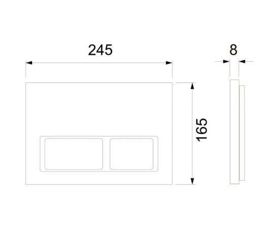 Инсталляция с панелью смыва с прямоугольными кнопками TECE spring белый глянцевый S955203 – изображение 6