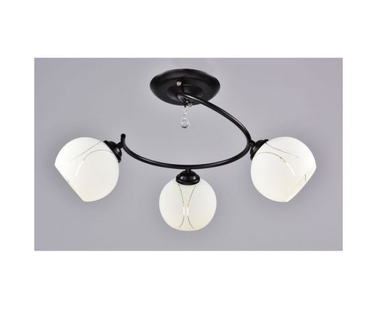 Потолочный светильник РОССВЕТ 3*60Вт*E27 РС20968 BK+CR/3C 