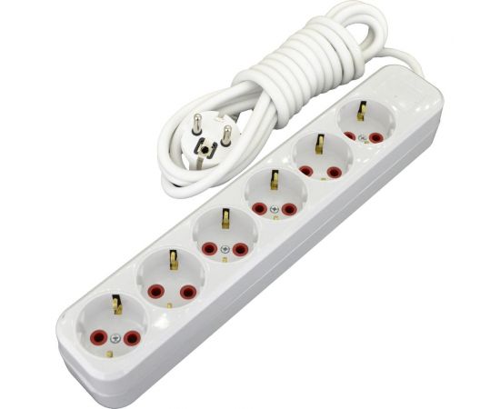 Удлинитель AY-KA 6-местная, с заземлением, 7м. кабель 3x1 мм 7760007 