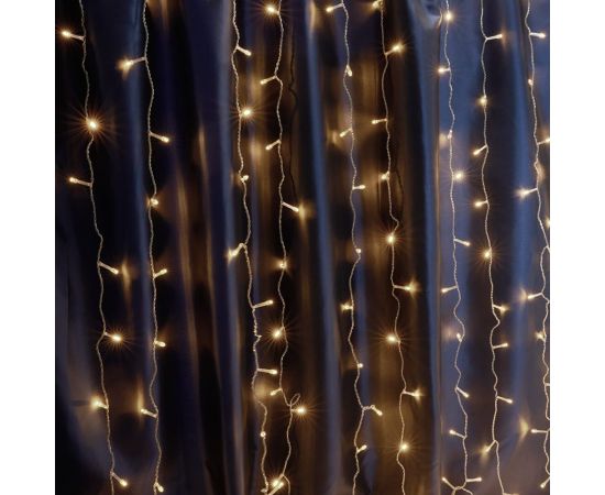 Гирлянда-дождь FERON CL24, 480LED, 2700К белый теплый, статичная, 3х3м+3м, IP44, 41626 