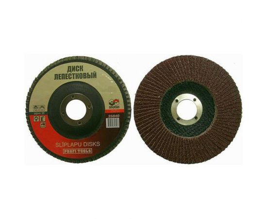 Круг лепестковый плоский (10 шт; 125х22 мм; Р60) SKRAB 35842 