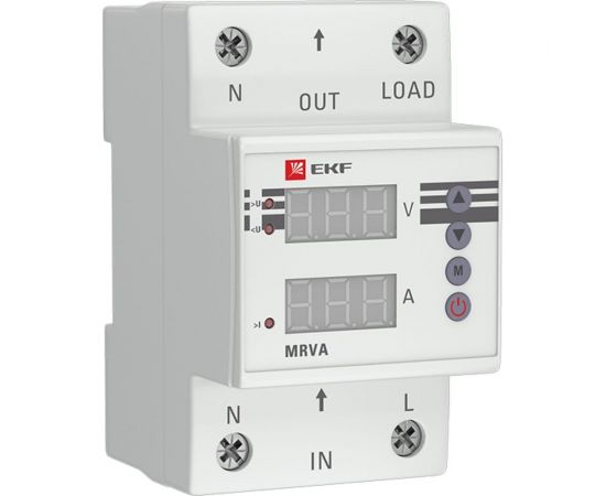 Реле напряжения и тока с дисплеем EKF MRVA, 25A PROxima MRVA-25A 