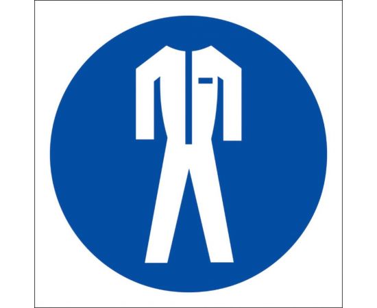 Знак ""работать в защитной одежде"" Стандарт Знак м07, 200x200 мм, пленка пп 00-00031344 