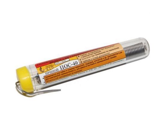 Припой с канифолью Колба ПОС-40 1 мм Pro Legend PL4335 