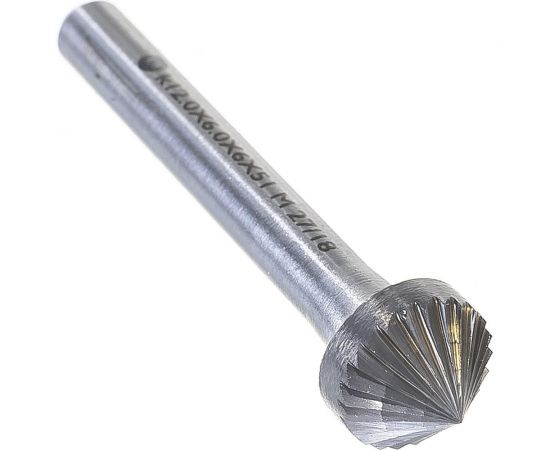 Борфреза коническая с конусностью 90 (12x6x6х51 мм; ВК8; K12; 6M06) ИНСТУЛС 00001337700 