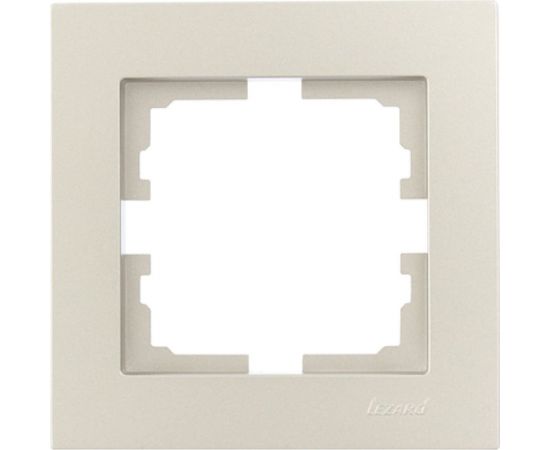 1-ая горизонтальная рамка Lezard VESNA без вставки, титан 742-3700-146 